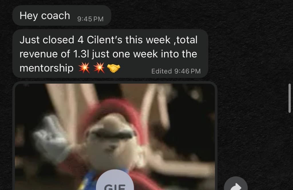 Sundari DM — 4 clients closed, ₹1.3L revenue in 8 days